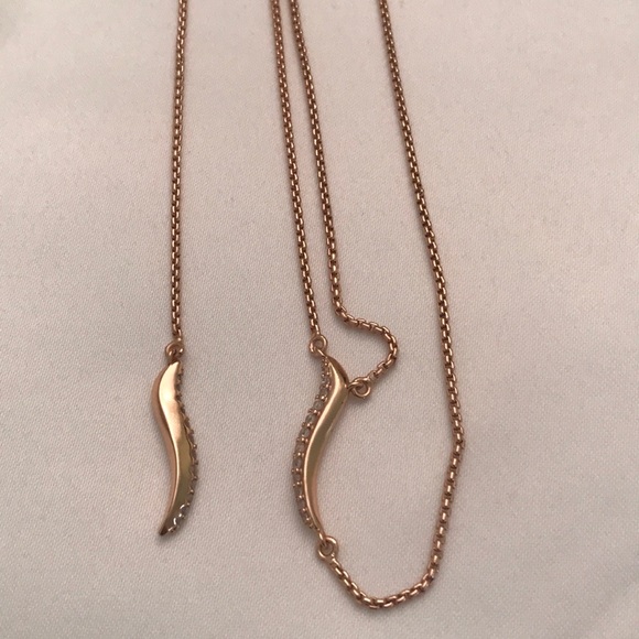 Kendra Scott Jewelry - KENDRA SCOTT Rose Gold Plated Necklace Long Y NWT